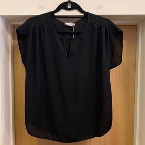 One Clothing Black Sheer Blouse size M